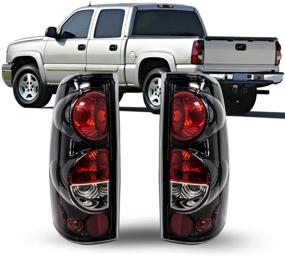 img 4 attached to ZMAUTOPARTS Tail Brake Lights Rear Lamps - Black - 1999-2006 Chevy Silverado / 1999-2003 GMC Sierra Pickup