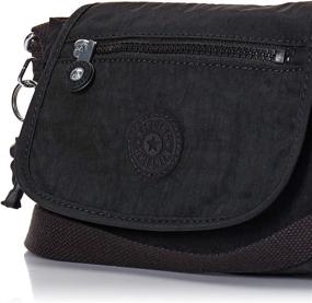 img 1 attached to 👜 Kipling Women's Sabian Mini Crossbody Bag, Lightweight Everyday Nylon Purse, Black Noir Shoulder Bag