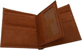 img 4 attached to Men's Leather Wallets - Authentic European Design with Removable Accessories