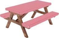 🏕️ elastic fitted camping picnic tablecloth логотип