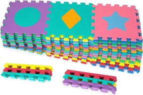 img 2 attached to 🧩 Enhance Cognitive Skills with ProSource Puzzle Shapes Colors Borders