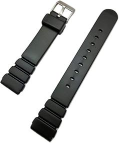 img 1 attached to Rubber Comfortable Durable Material Replacement Women's Watches in Watch Bands