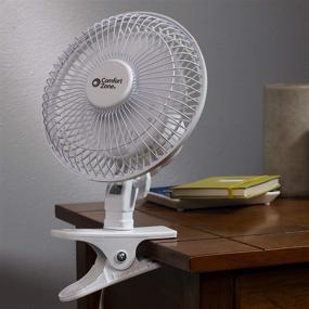 img 2 attached to 🌬️ Stay Cool and Comfortable Anywhere with Comfort Zone CZ6C 6-inch Quiet Portable Indoor 2-Speed Desk Fan (2pk)