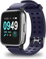 🌙 blue smart watch for android/iphone, heart rate monitor, sleep tracker, and calorie counter – activity fitness trackers for men and women logo