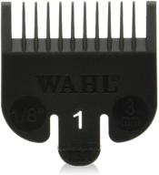 🔌 wahl professional no.1 guide comb attachment - 1/8" (3.0mm) - great for stylists and barbers – black, pack of 1 logo