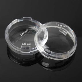 img 2 attached to 🔦 NTHREEAUTO 4PCS Clear Bullet Turn Signals Lens Cover for Enhanced Visibility on Harley Sportster Dyna Road King Street Glide Softail Fatboy