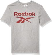 reebok stacked logo black large men's clothing and active логотип