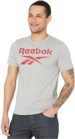 img 1 attached to Reebok Stacked Logo Black Large Men's Clothing and Active