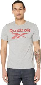 img 2 attached to Reebok Stacked Logo Black Large Men's Clothing and Active