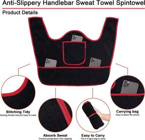 img 1 attached to Anti Slippery Absorb Handlebar Spintowel Peloton