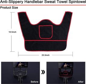 img 3 attached to Anti Slippery Absorb Handlebar Spintowel Peloton