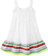 hileelang girl summer beach dress: stylish halter neck sleeveless tank outfit sundress for girls 1-12y logo