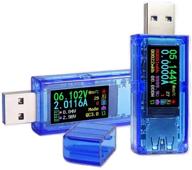 🔌 at35 usb 3.0 tester power meter: voltage, current & usb capacity detector with ips color display logo