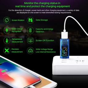 img 3 attached to 🔌 AT35 USB 3.0 Tester Power Meter: Voltage, Current & USB Capacity Detector with IPS Color Display