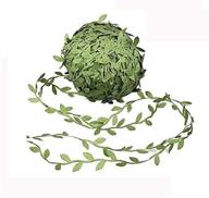 🌿 enhance craft, wedding, and home decor with mydio 22 yards olive green leaf trim ribbon - artificial vines for diy party logo