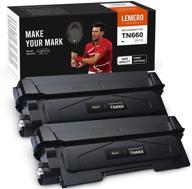 🖨️ high-quality lemerosuperx compatible toner cartridges for brother tn660 tn630 - works with hl-l2380dw, hl-l2320d, hl-l2300d, hl-l2340dw, dcp-l2540dw, hl-l2300dw - black, 2 pack logo