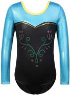 🤸 cute cartoon gymnastics leotard for girls 3-12y | xiaofeiguo dance wear biketard logo