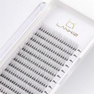 lankiz 3d volume lash extensions - premade fans, 0.1mm d curl, 12mm long stem, russian volume individual lashes logo