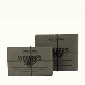 img 2 attached to 🧼 Hudson Made Mens Bar Soap: Exfoliating, Grit Soap for Scrubbing Tough Spots. Perfectly Suited for Hands, Elbows, and Feet. Worker's Soap for Heavy-duty Clean.