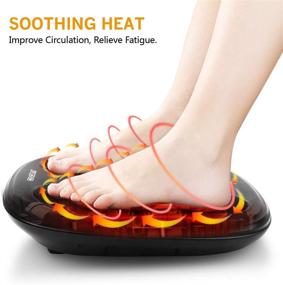 img 3 attached to 👣✨ CINCOM Shiatsu Foot and Back Massager: Relieve Plantar Fasciitis and Back Pain with Soothing Heat and Deep Kneading Rotating Heads