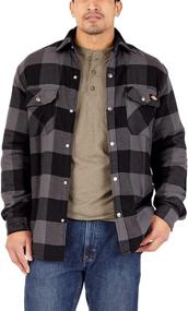 img 3 attached to Dickies Sherpa Flannel Jacket Hydroshield Men's Clothing