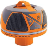 wow world of watersports wow-sound динамик: bluetooth, водонепроницаемый, ударопрочный, плавающий динамик с увеличенным сроком службы батареи, светодиодные огни и держатель для чашек. логотип