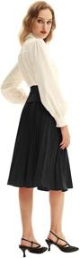 img 1 attached to Belle Poque Pleated Skirts Women Women's Clothing