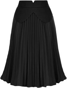 img 4 attached to Belle Poque Pleated Skirts Women Women's Clothing