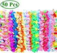 🌺 hawaiian luau flower leis for adults and kids - funtoy 50-count tropical hawaiian party favors logo