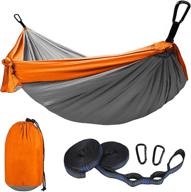 🏕️ love story camping hammock with tree straps – portable, lightweight nylon parachute hammock for indoor and outdoor backpacking travel, double and single, easy set-up логотип