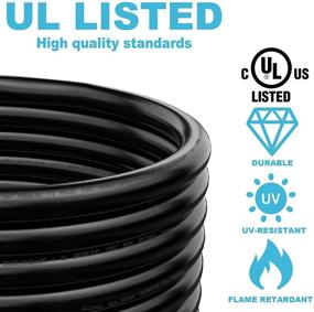 img 1 attached to CircleCord 50 Amp 50 Feet RV/Generator Cord with Locking Connector: Heavy Duty UL Listed 6/3+8/1 Gauge STW Wire for Convenient RV Camper and Generator to House Connection
