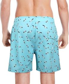 img 3 attached to QRANSS Men's Quick Dry Swim 🩳 Trunks with Built-in Compression Liner, 5.5'' Swimwear Shorts