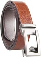 👔 premium genuine leather men's accessories: automatic buckle ratchet belts logo