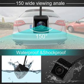 img 3 attached to Car Truck Backup Camera with Front View Switch for Car Hitch Rear View - DIY Guidelines, IP69 Waterproof, Super Night Vision - LeeKooLuu LK8