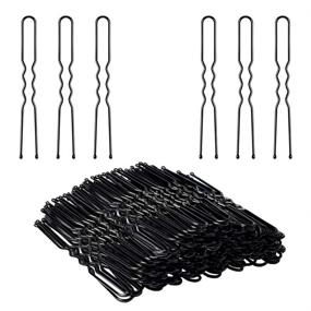 img 4 attached to 💇 IKOCO U Shaped Hair Pins: 80pcs Bun Hair Pins with Storage Box for Women & Girls (2.4 Inch)