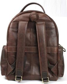 img 1 attached to 🎒 Rawlings Leather Rugged Backpack Chocolate - Durable and Stylish Travel Companion