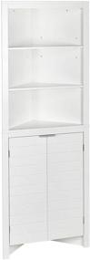 img 4 attached to 🏡 RiverRidge Home Madison Collection: Elegant Tall White Corner Cabinet for Stylish Storage Solutions