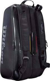 img 2 attached to 🎒 Wilson Tennis Backpacks in Stylish BLACK for Sporting Goods