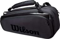 🎒 wilson tennis backpacks in stylish black for sporting goods logo