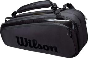 img 4 attached to 🎒 Wilson Tennis Backpacks in Stylish BLACK for Sporting Goods