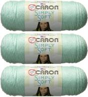 🧶 soft green caron simply soft yarn solids (3-pack) h97003-9739 – luxuriously soft and versatile yarn for all your creative projects logo