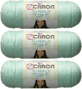 img 2 attached to 🧶 Soft Green Caron Simply Soft Yarn Solids (3-Pack) H97003-9739 – Luxuriously Soft and Versatile Yarn for All Your Creative Projects