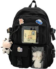 img 4 attached to Backpack Rucksack Aesthetic Bookbags Accessories Backpacks and Kids' Backpacks