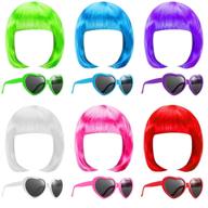 🌈 vibrant hairpieces: colorful sunglasses halloween supplies logo