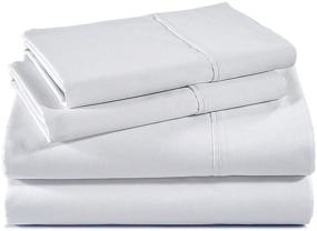 img 4 attached to 🛏️ Giza Cotton King Sheets - High-Quality Giza Cotton King Size Sheets – My-Giza-Dream-Sheets 100% Certified Long Staple Giza Cotton Sheet Set (White, King Size)