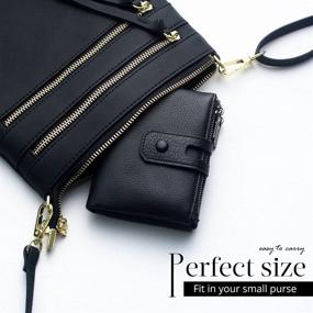 img 3 attached to Women's Credit Card Wallet with Leather Blocking - Handbags & Wallets