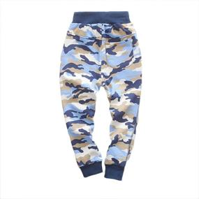 img 3 attached to 👖 Cool and Comfy KISBINI Camouflage Sweatpants for Boys' – Quality Cotton Children's Clothing