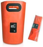 ainaan portable folding bucket: the ultimate companion for camping, traveling, hiking, fishing, boating, and gardening (orange) logo