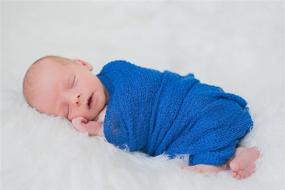 img 2 attached to 👶 JLIKA Newborn Baby Photography Photo Prop Stretch Wrap - 28 Shades of Royal Blue to Enhance Your Baby's Portraits