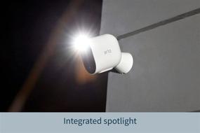 img 1 attached to Камера Arlo Pro 4 Spotlight - набор из 3 штук - беспроводная система безопасности, видео 2K и HDR, цветное ночное видение, двусторонняя связь, безпроводная передача данных, WiFi Direct, не требует хаба, белого цвета - VMC4350P